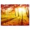 Designart - Yellow Red Fall Trees and Leaves - Landscape Canvas Art Print
